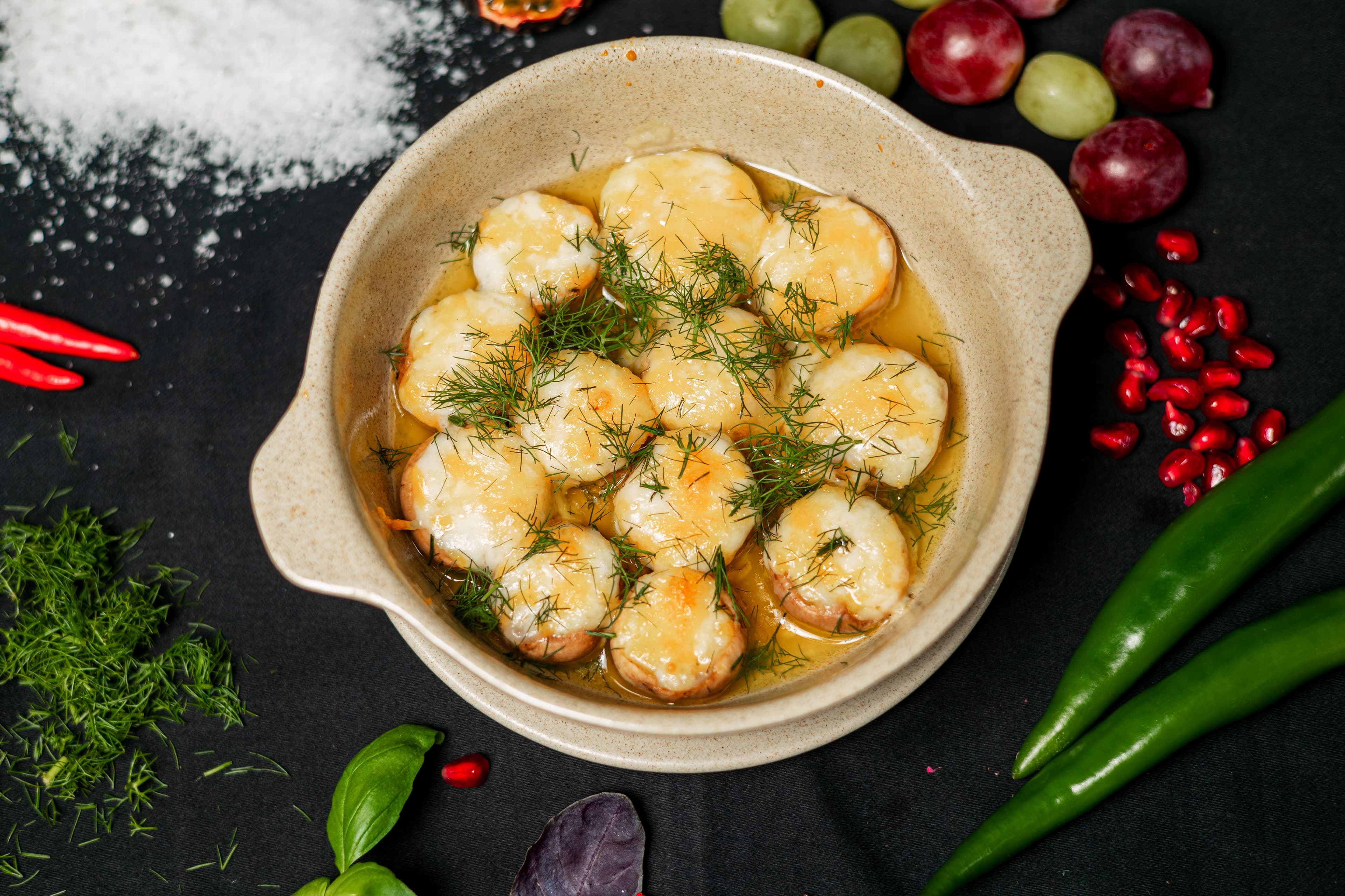 Mushrooms with Cheese (Soko Ketze)